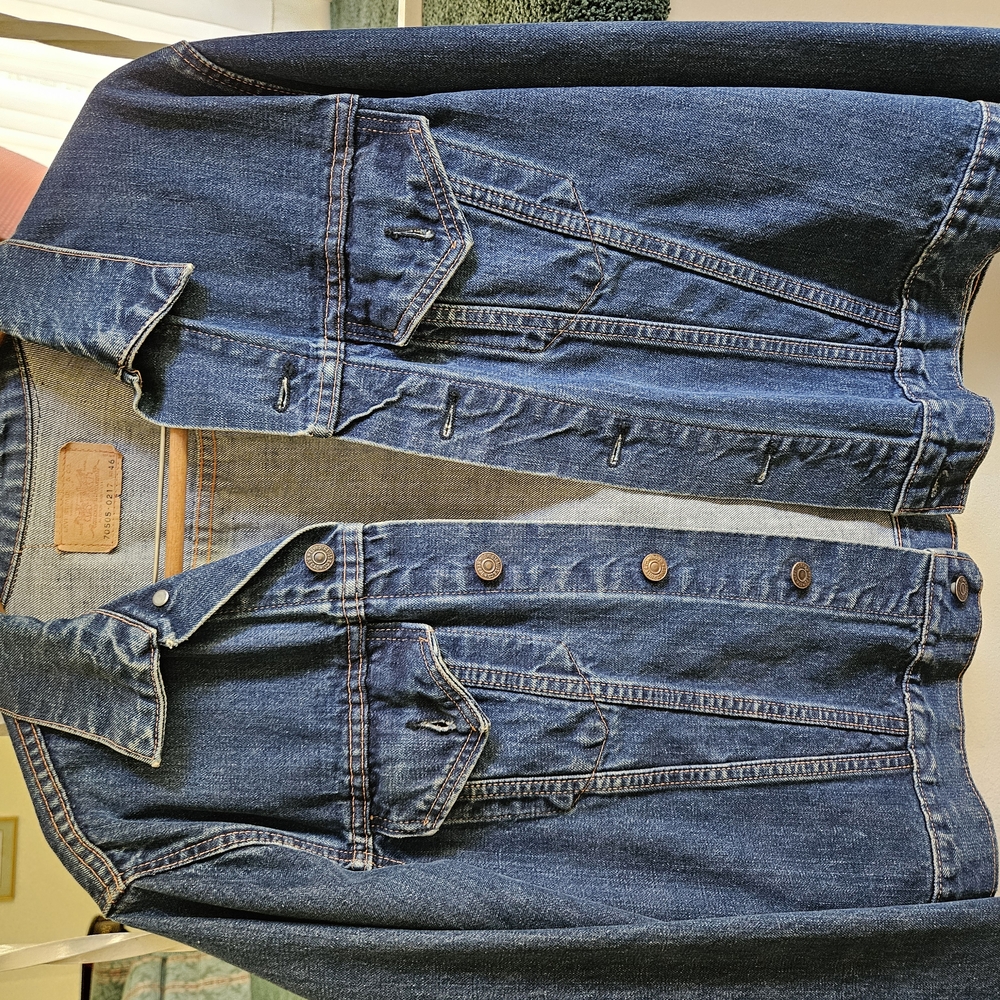 Levi's Blue Denim Jacket with Tan Label